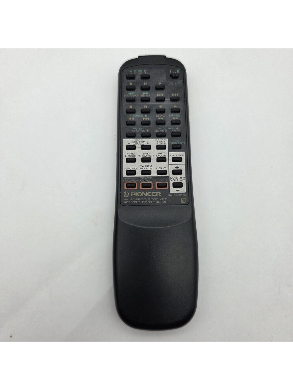 Genuine Pioneer CU-VSX113 Remote Control For VSX-456 AV Stereo Receiver - Tested